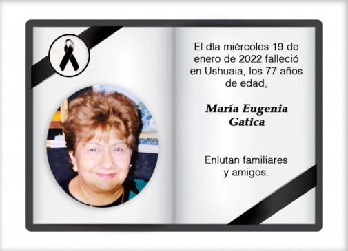 Fallecimiento | María Eugenia Gatica