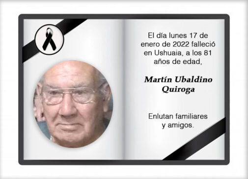 Fallecimiento | Martín Ubaldino Quiroga