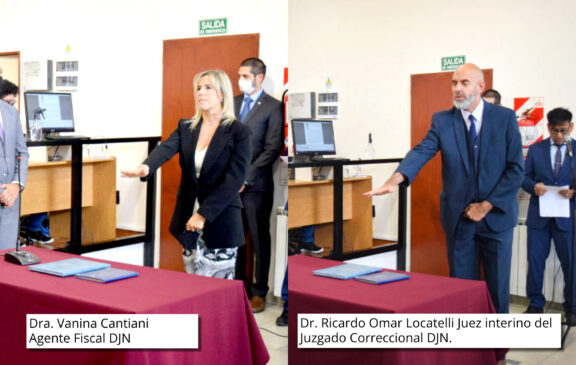 Cantiani y Locatelli asumieron sus nuevos cargos en el Juzgado Correccional de Río Grande