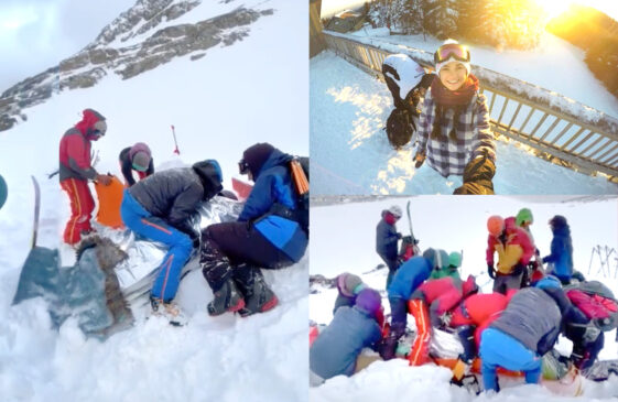 Esquiadora sobrevivió a una avalancha y se recupera en el HRU