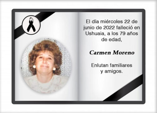Fallecimiento | Carmen Moreno