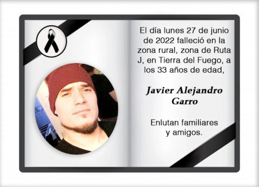 Fallecimiento | Javier Alejandro Garro