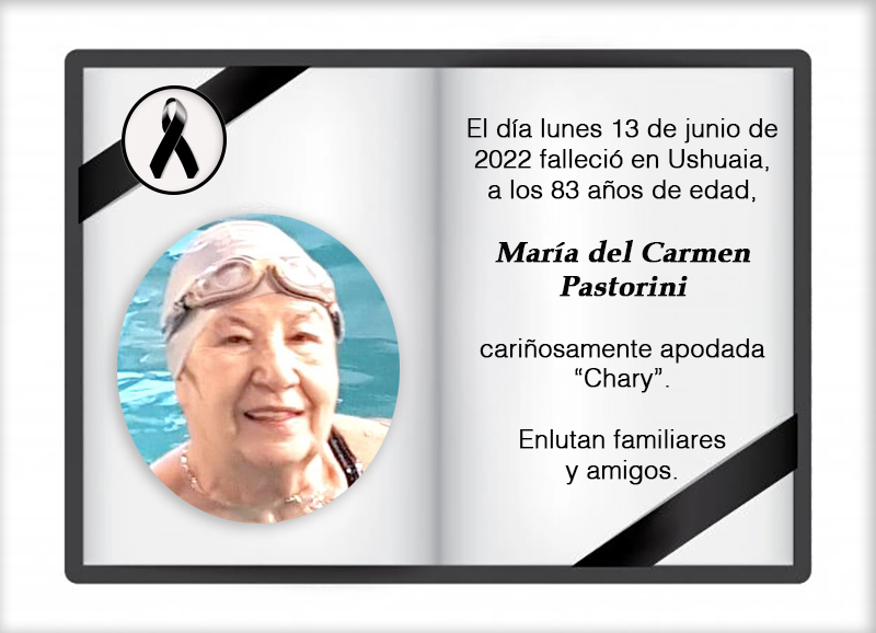Fallecimiento | María del Carmen Pastorini