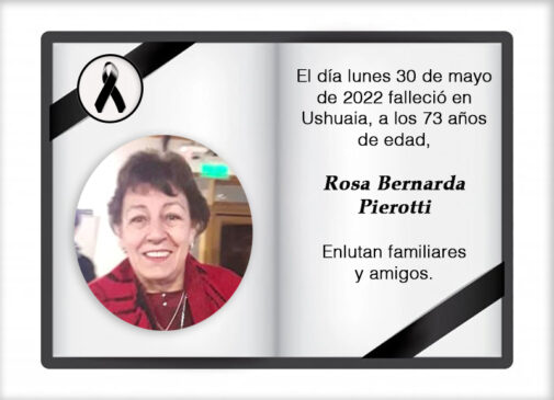 Fallecimiento | Rosa Bernarda Pierotti