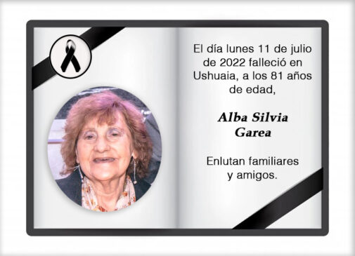 Fallecimiento | Alba Silvia Garea
