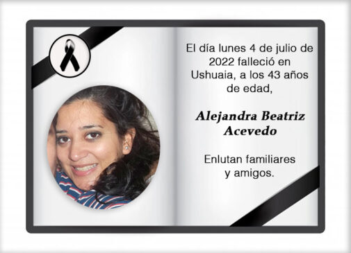 Fallecimiento | Alejandra Beatriz Acevedo