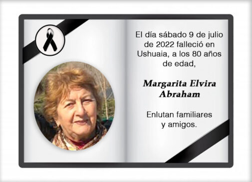 Fallecimiento | Margarita Elvira Abraham