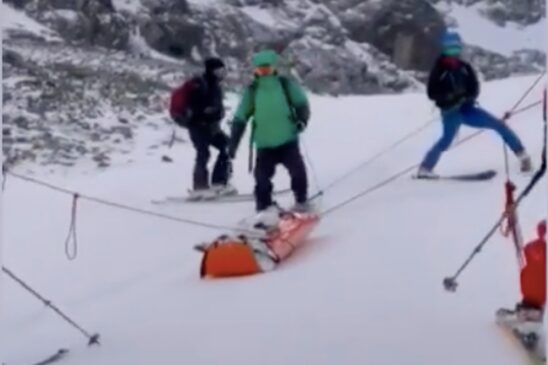  Hace 18 días y en el mismo lugar: esquiadora sobrevivió a una avalancha