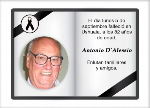 Fallecimiento | Antonio D`Alessio