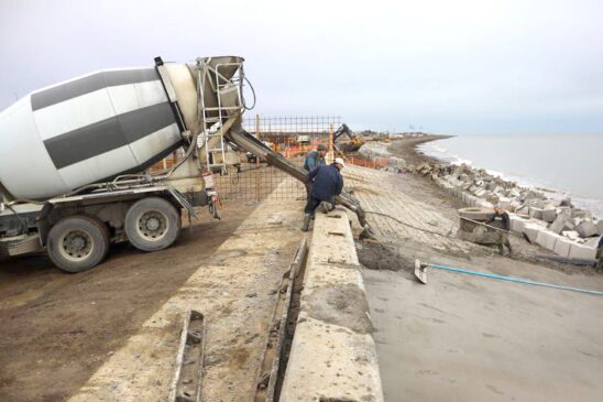 Pérez y Katopodis, juntos en la nueva costanera en construcción