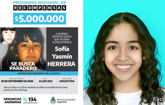 Incrementaron la recompensa para quien brinde datos sobre Sofía Herrera