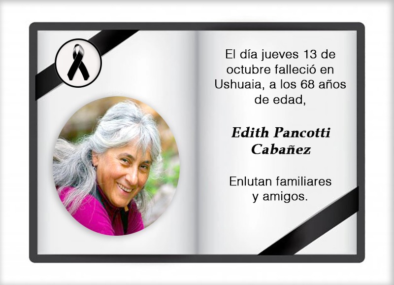 Fallecimiento | Edith Pancotti Cabañez