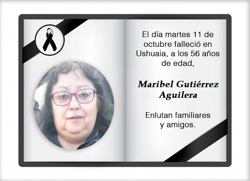 Fallecimiento | Maribel Gutiérrez Aguilera