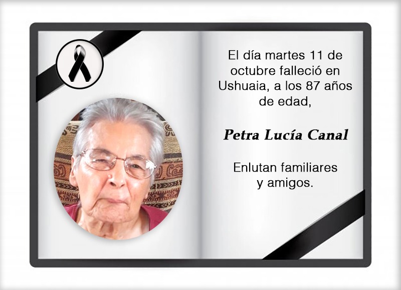 Fallecimiento | Petra Lucía Canal