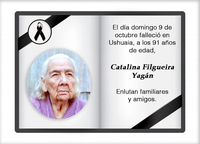 Fallecimiento | Catalina Filgueira Yagán