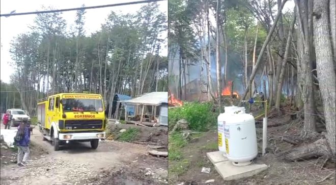 Ushuaia en jaque por un incendio forestal en el Dos Banderas