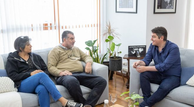 El intendente Martín Pérez se reunió con los padres de Micaela