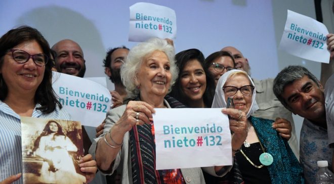 Las Abuelas de Plaza de Mayo anunciaron la restitución del nieto 132