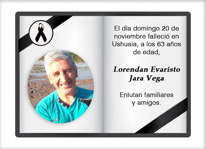 Fallecimiento | Lorendan Evaristo Jara Vega
