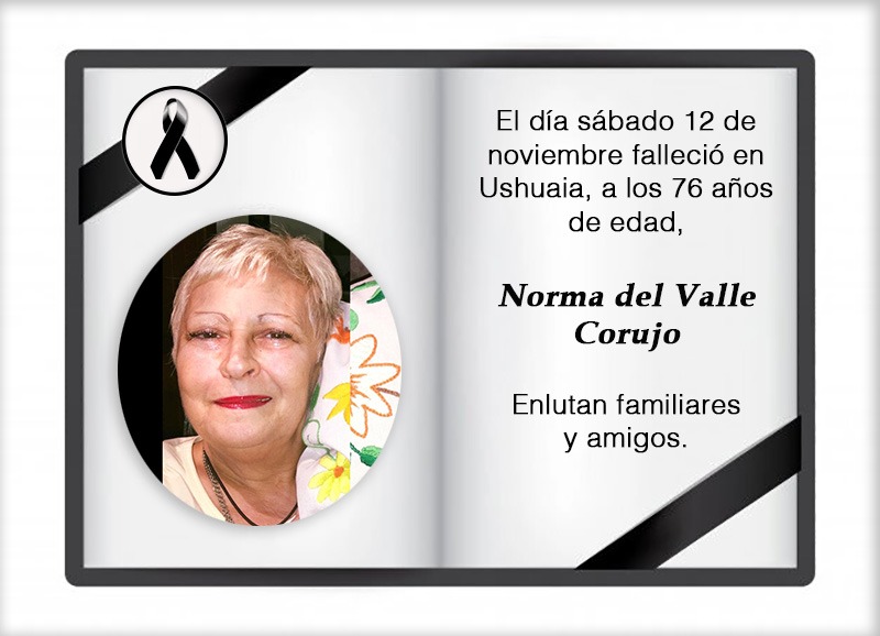 Fallecimiento | Norma del Valle Corujo