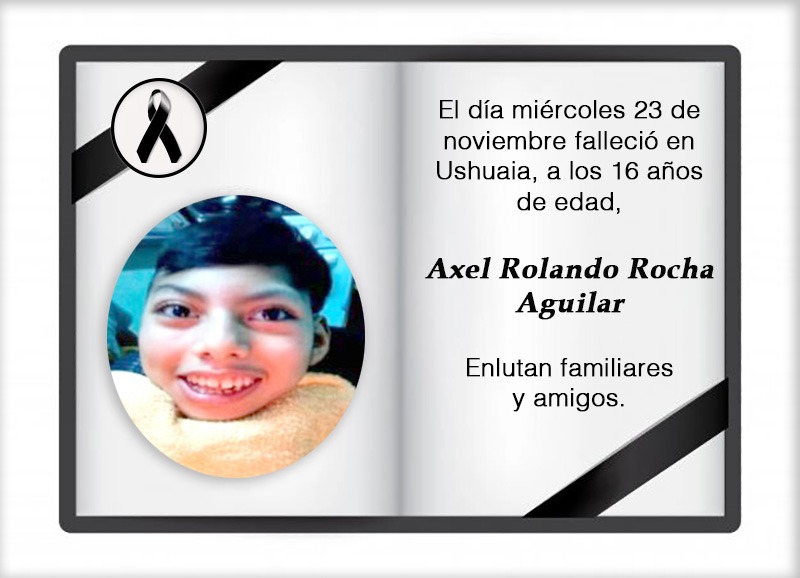 Fallecimiento | Axel Rolando Rocha Aguilar