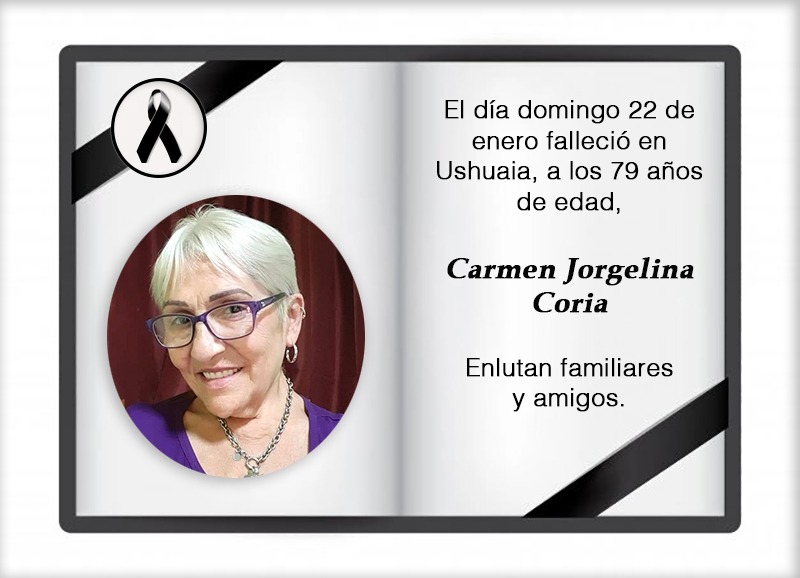 Fallecimiento | Carmen Jorgelina Coria