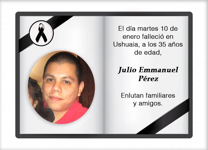 Fallecimiento | Julio Emmanuel Pérez