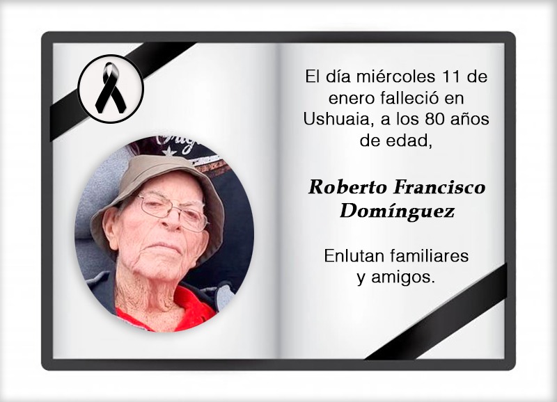 Fallecimiento | Roberto Francisco Domínguez