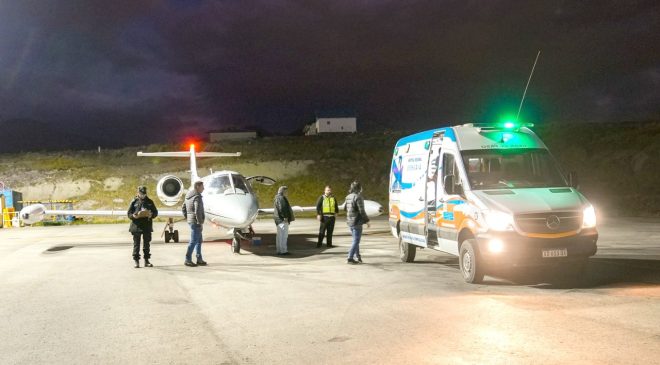 Tierra del Fuego ejecutó un operativo humanitario desde Malvinas