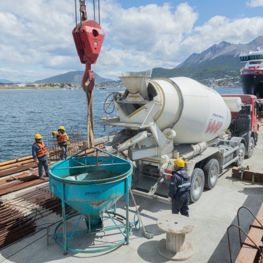 La obra de ampliación del Puerto de Ushuaia se encuentra en etapa final