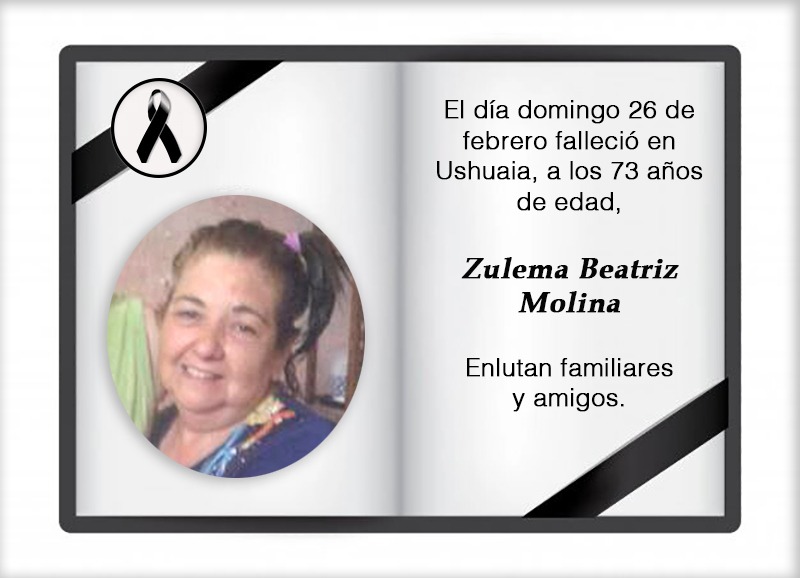 Fallecimiento | Zulema Beatriz Molina