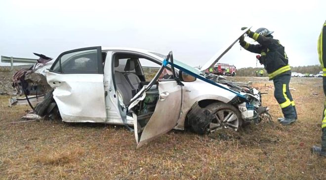 Varias personas heridas tras violento choque en la Ruta 3