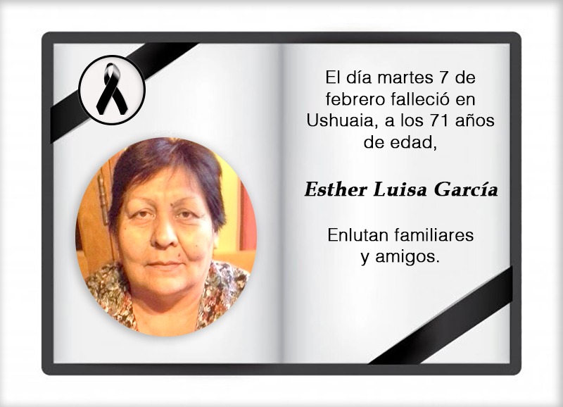 Fallecimiento | Esther Luisa García