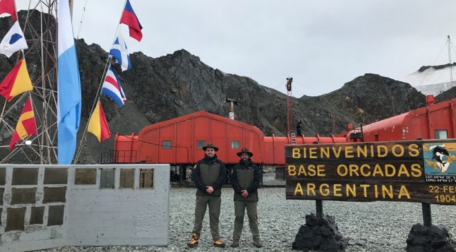 Guardaparques nacionales arribaron a la Base Conjunta Antártica Orcadas