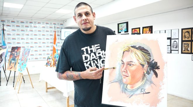 El Centro Cultural “Nueva Argentina” expuso las obras de Eric Kosciuk
