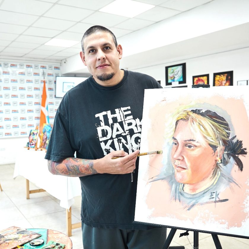 El Centro Cultural “Nueva Argentina” expuso las obras de Eric Kosciuk