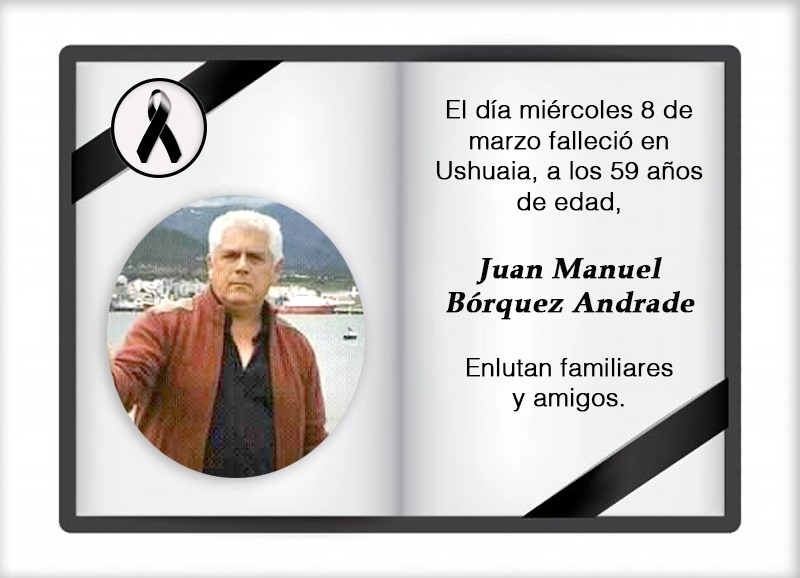 Fallecimiento | Juan Manuel Bórquez Andrade