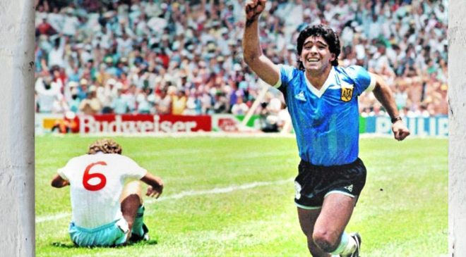 Malvinas, Maradona y futbol