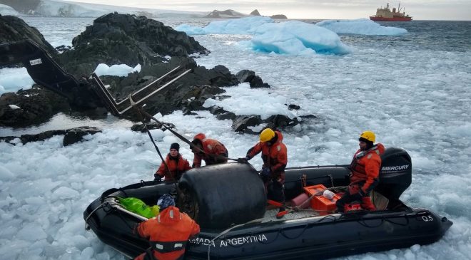 La Base Antártica Esperanza recibió a las familias que invernarán este año
