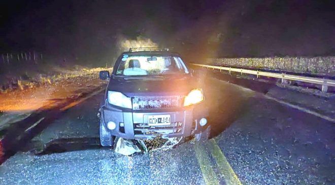 Se restableció el tránsito en el Km 2.918 de la Ruta 3