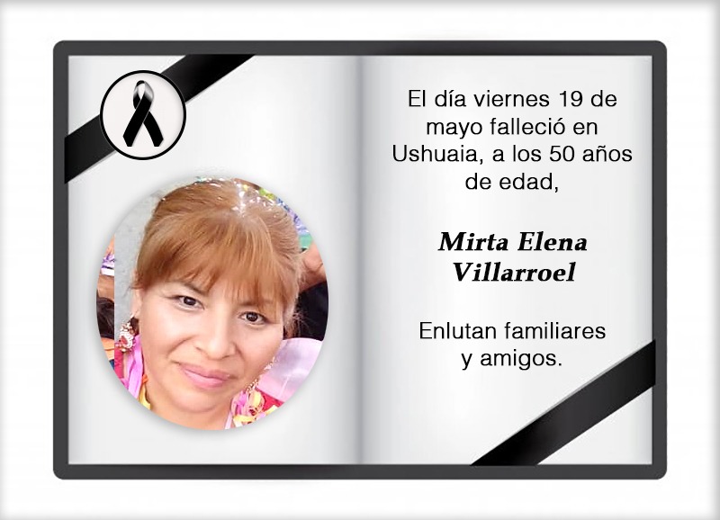 Fallecimiento | Mirta Elena Villaroel