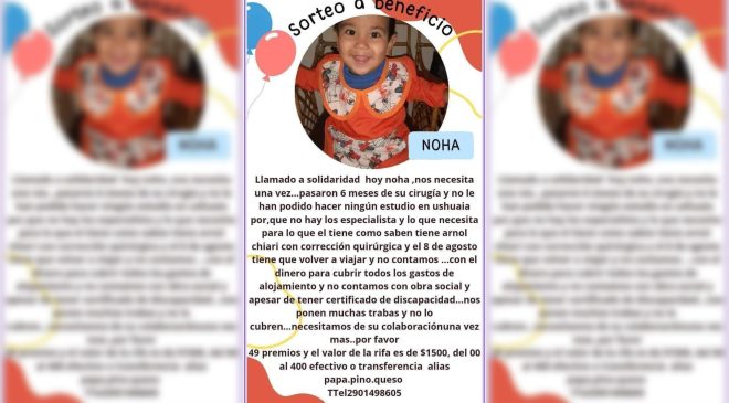 El pequeño Noha necesita la ayuda de todos