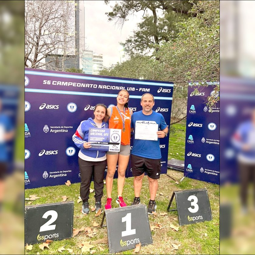La ushuaiense Antonella Ojeda se coronó campeona argentina en salto en largo