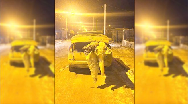 Pareja fue a robar 412 tubos de PVC con su hijo de 6 años