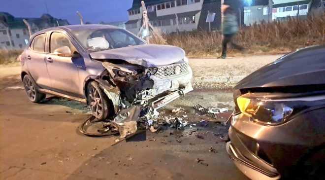 Un descuido lo llevó a cruzarse de carril y chocó a otro rodado