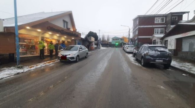 Menor fue embestido por un automóvil