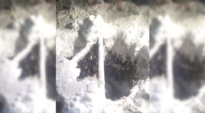 Una embarazada y su hijo quedaron sepultados por la nieve