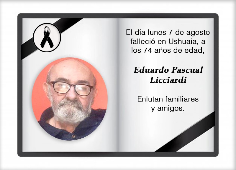 Fallecimiento | Eduardo Pascual Licciardi