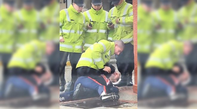 Policía debió reducir a un hombre con facultades mentales alteradas