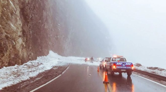 Brindan recomendaciones en caso de derrumbe en la Ruta Nacional N°3